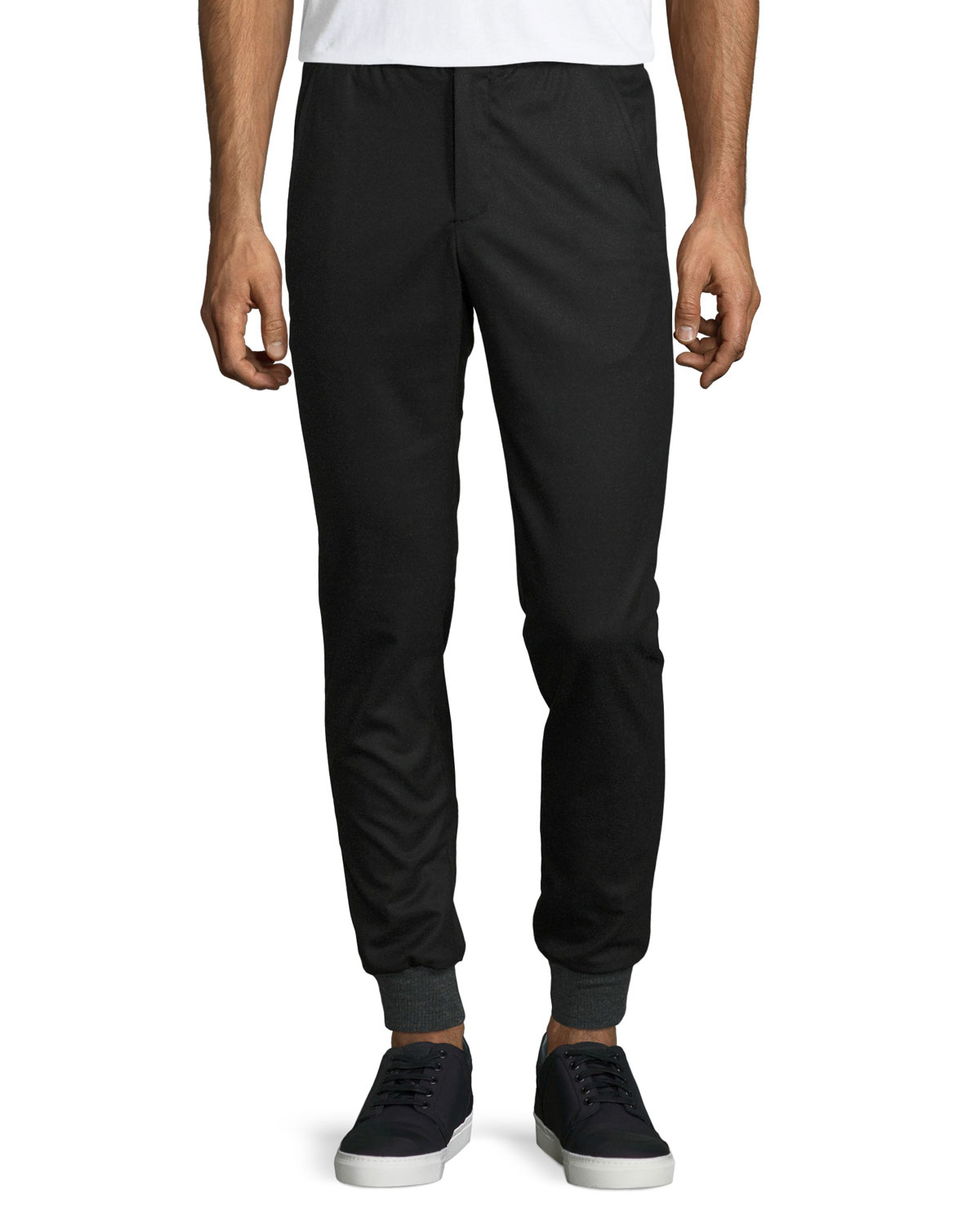 Vince Synthetic Drawstring Jogger Pants in h. Black (Black) for Men - Lyst